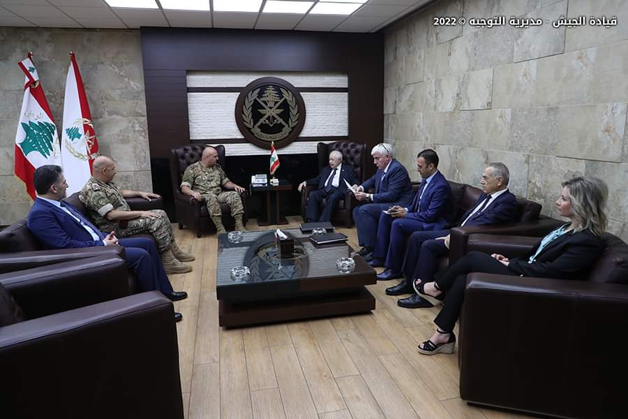 Abu-Ghazaleh and Lebanon's Armed Forces Commander Discuss Cooperation