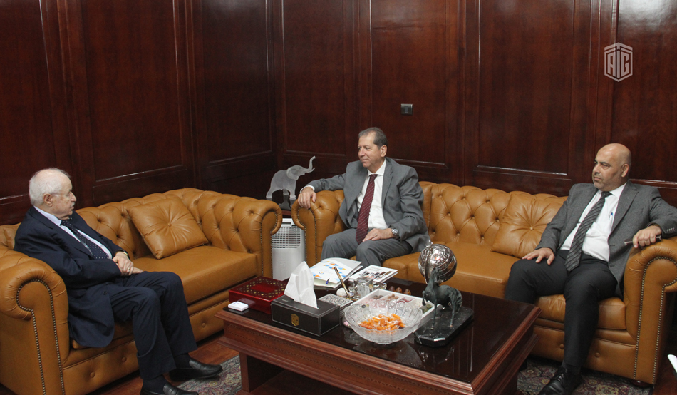 Dr. Abu-Ghazaleh and Amman Arab University President Discuss Cooperation