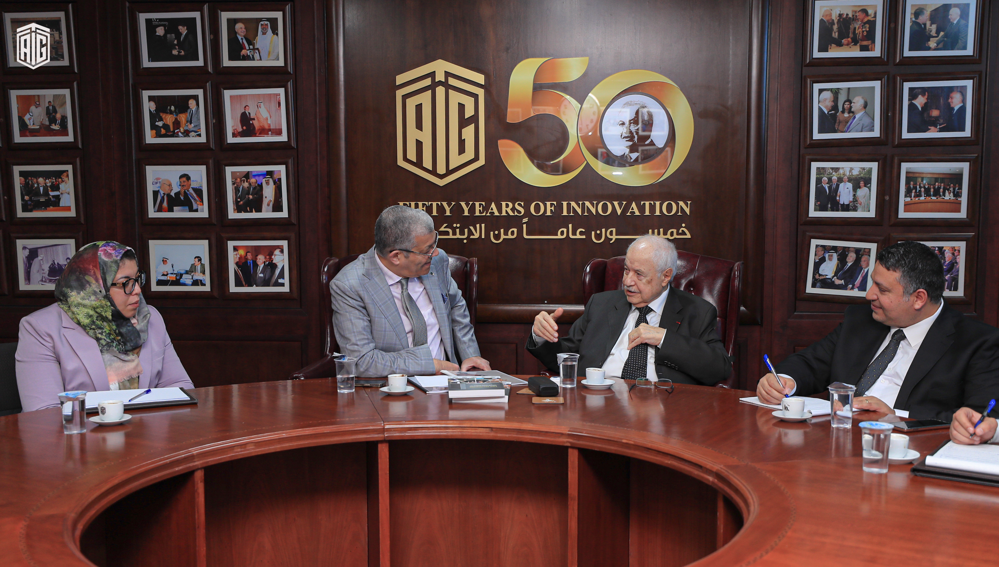 Dr. Abu-Ghazaleh and the Algerian Ambassador to Jordan Discuss Cooperation 