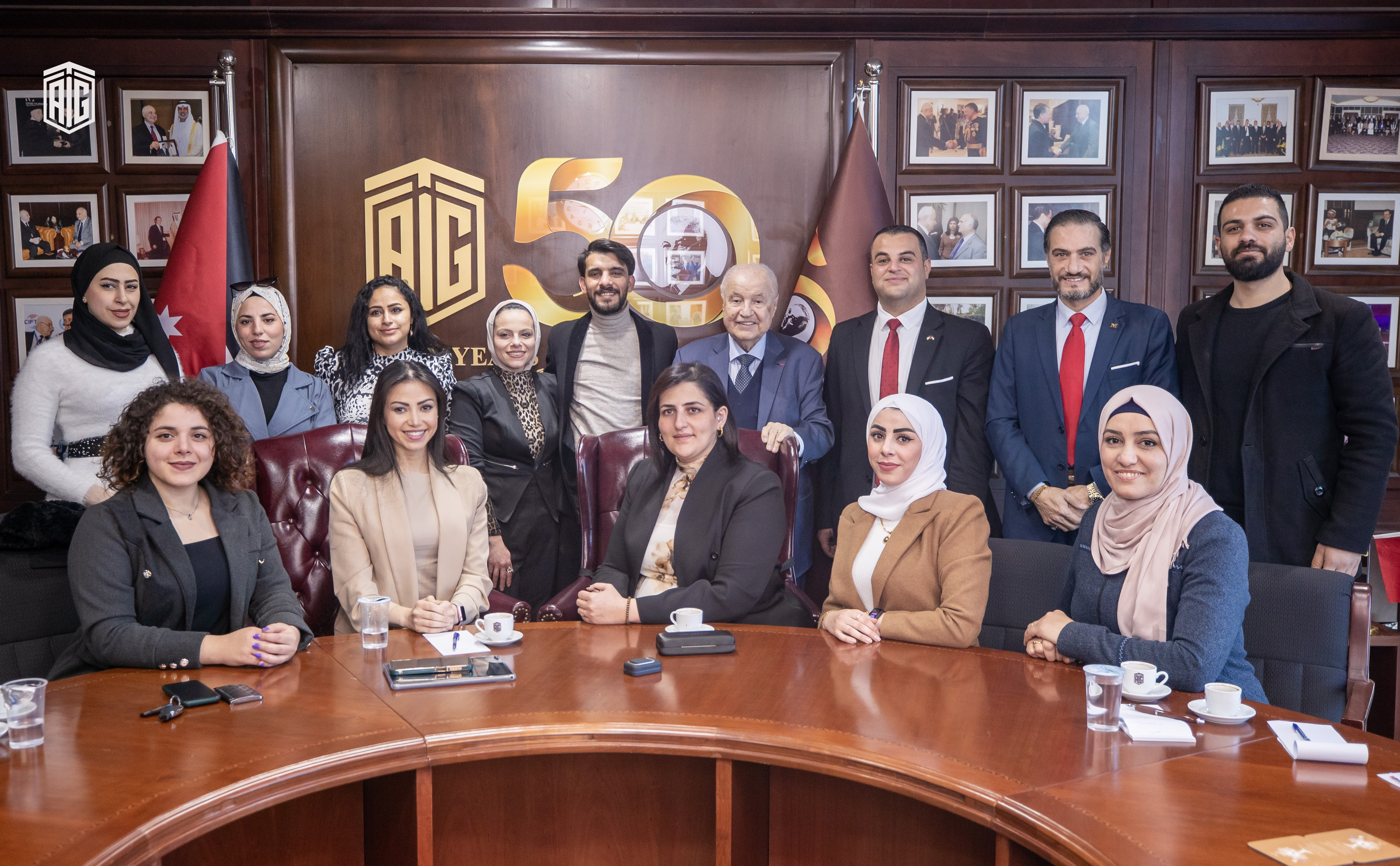 Dr. Abu-Ghazaleh Receives Members of Art Imprint Academy